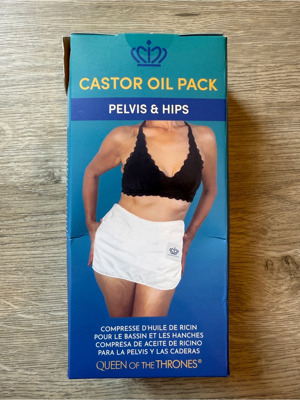 QUEEN OF THE THRONES Castor Oil Pack Pelvic Hips Reusable Organic Cotton Flannel